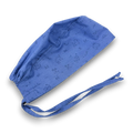 Cute Cat Skull tie-back style surgical scrub cap for men by Paradise Caps.