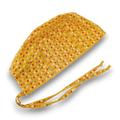 Minimal Pattern Skull tie-back style surgical scrub cap for men by Paradise Caps.