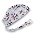 Penguin Skull tie-back style surgical scrub cap for men by Paradise Caps.