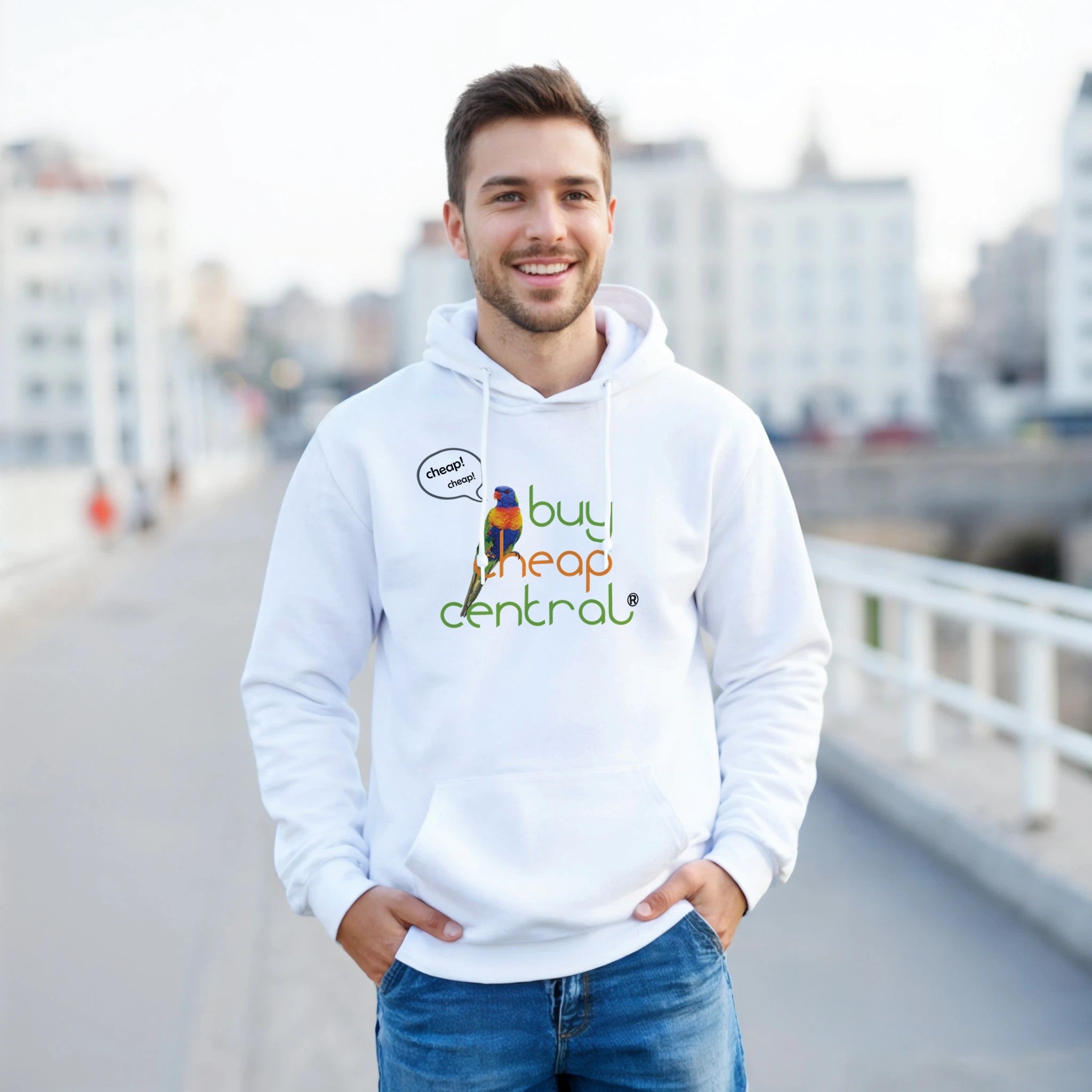 Classic Unisex Pullover Hoodie | Gildan® 18500 White