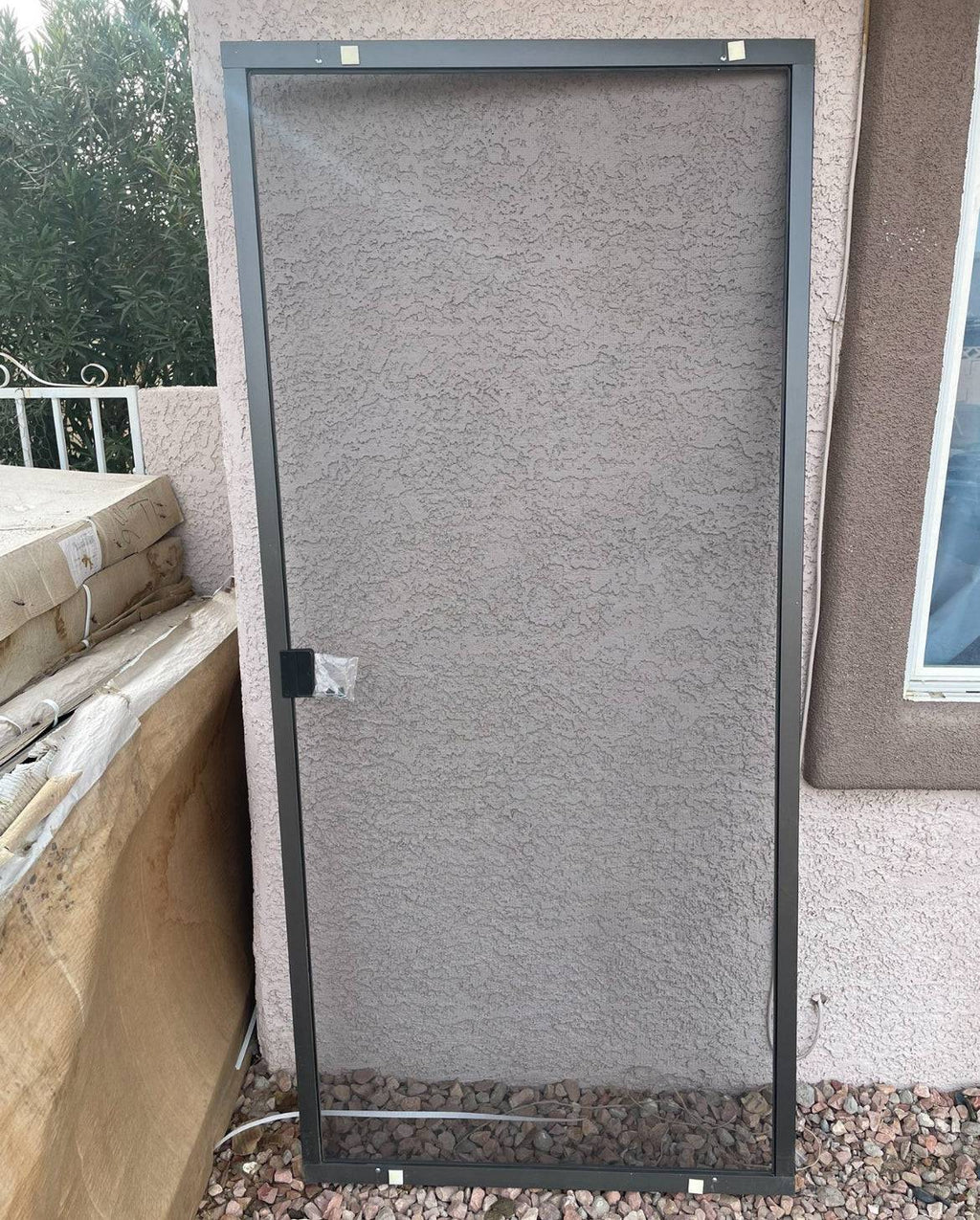 Ritescreen Adjustable Patio Screen Door' Bronze' 36X78 DELIVERY LAS VEGAS ONLY