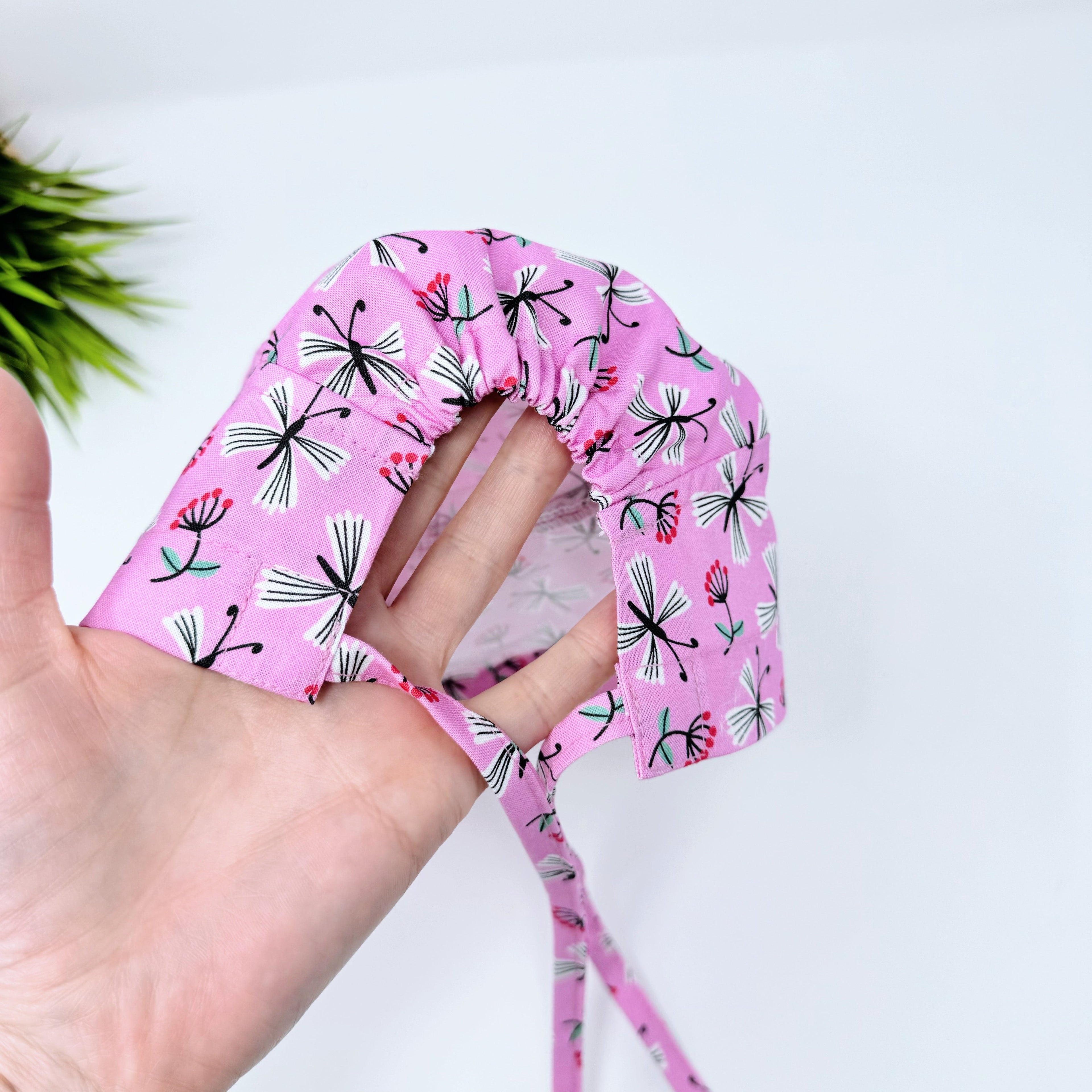 Charmingly Cheerful Skull tie-back style surgical scrub cap for men by Paradise Caps.