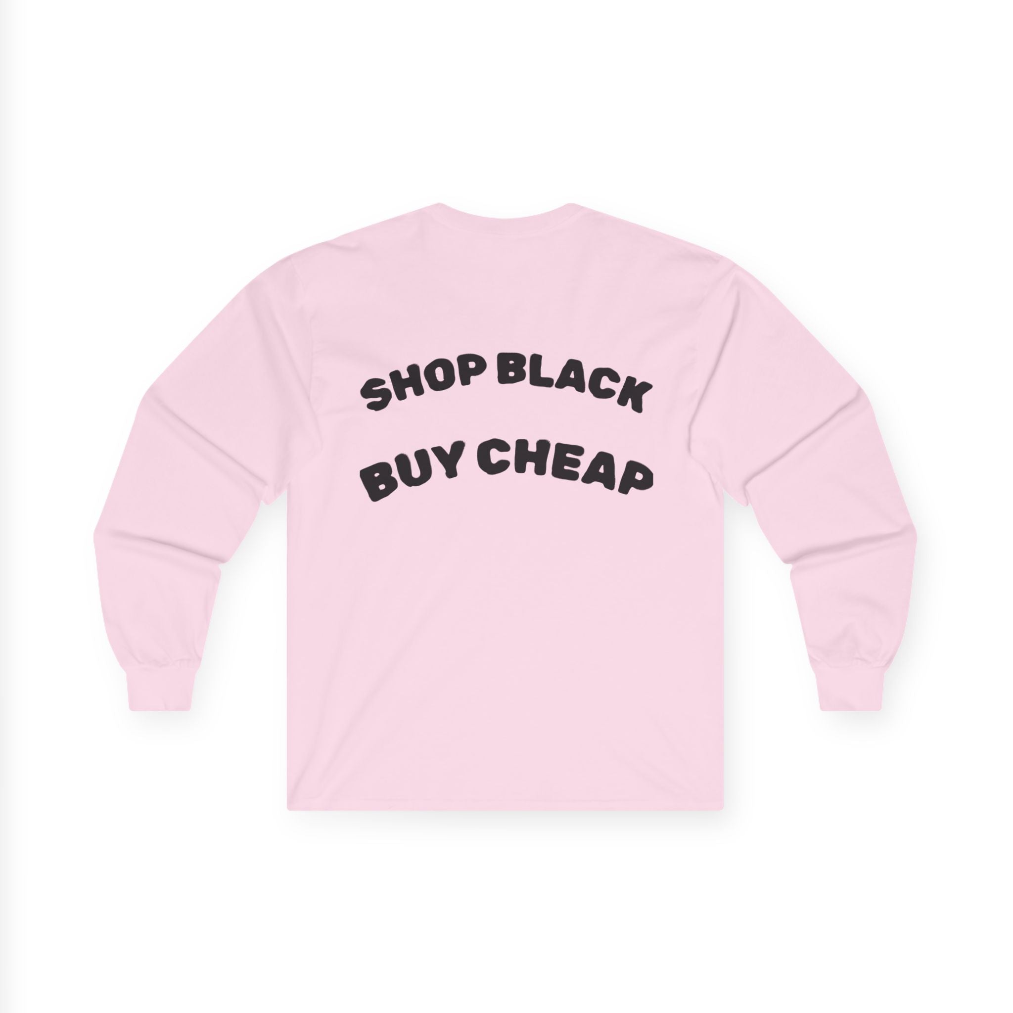 Unisex Long Sleeve Tee - Shop Black, Buy Cheap, Trendy Gift for Shoppers, Sustainable Fashion, Everyday Wear, Casual Style
