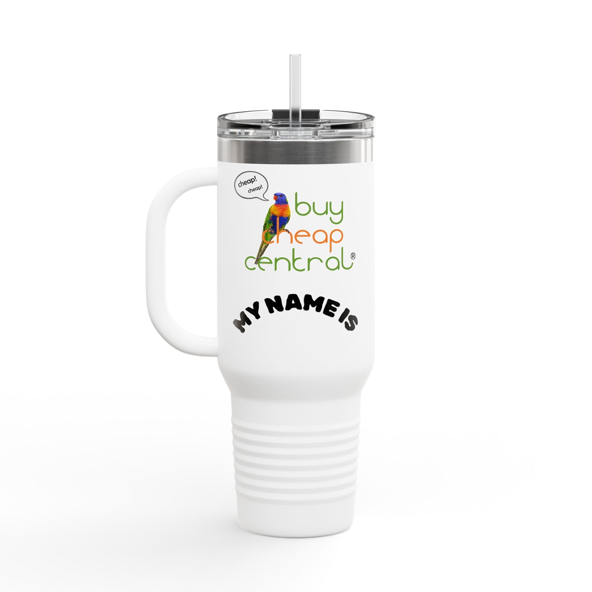 Personalized Insulated Travel Mug, 40oz - Ideal Gift for Homies, Customizable Drinkware, Perfect for Camping, Office, and Parties