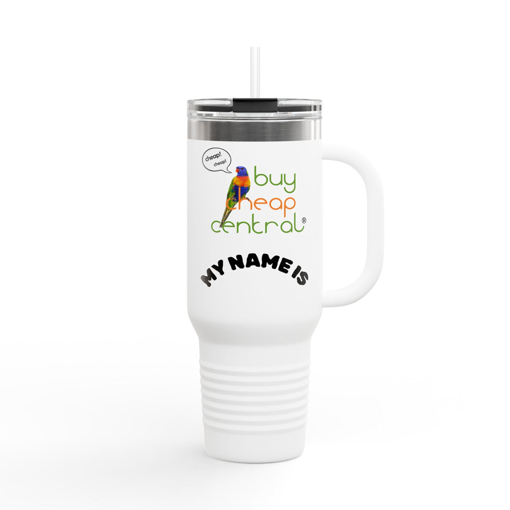 Personalized Insulated Travel Mug, 40oz - Ideal Gift for Homies, Customizable Drinkware, Perfect for Camping, Office, and Parties