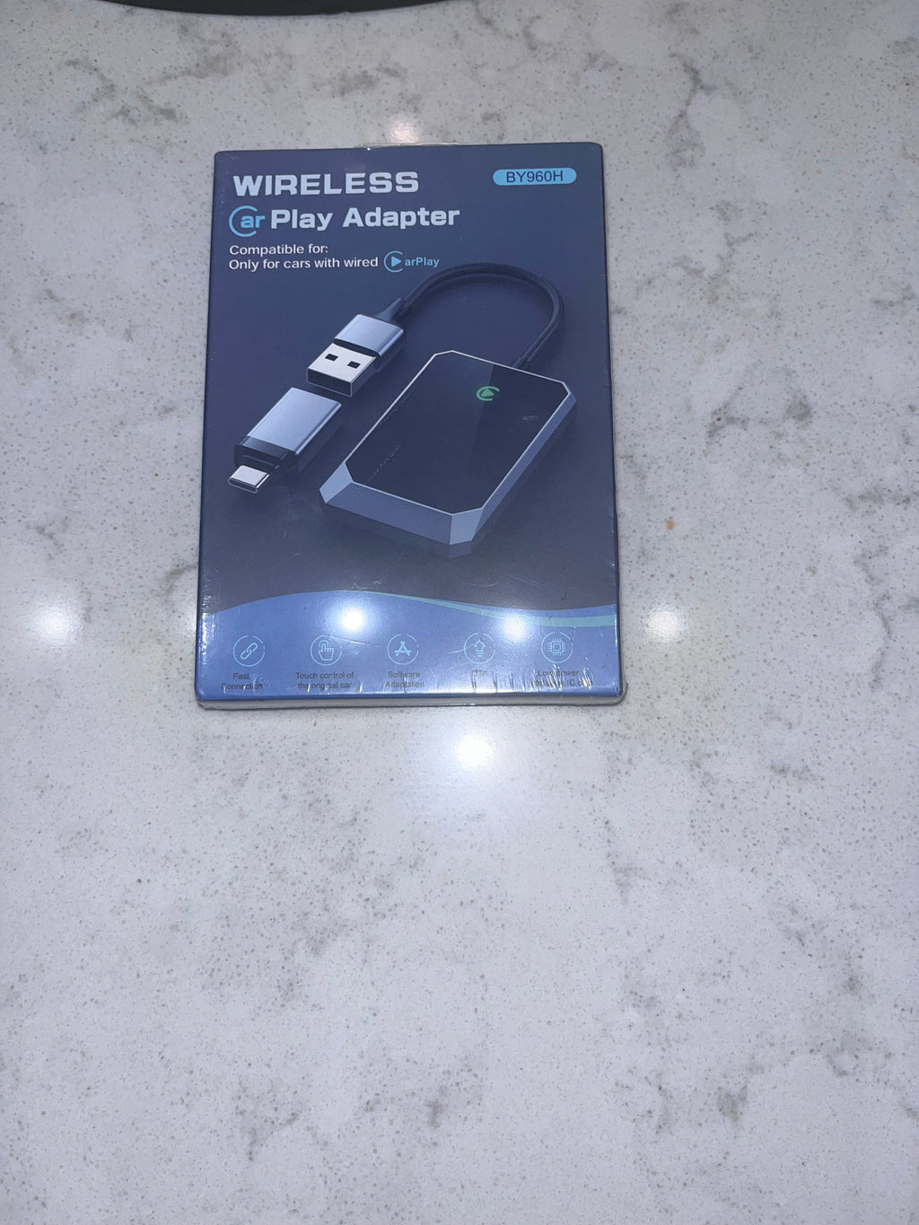 Brand New TERUNSOUI Wireless Carplay Adapter, Converts Wired to Wireless carplay Adapter for iPhone, Wireless Control Plug & Play Carplay for Cars from 2017 & for Apple iPhone iOS 10+