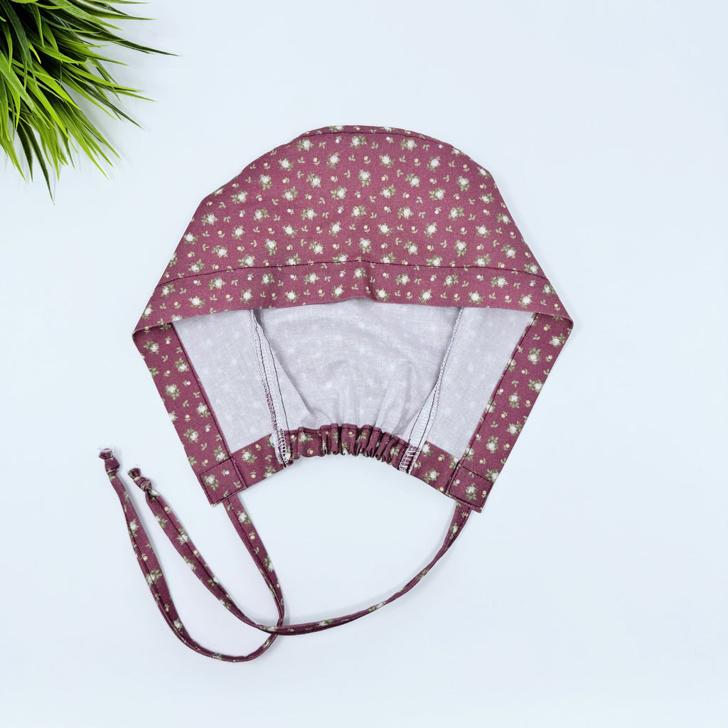 First blush Skull tie-back style surgical scrub cap for men by Paradise Caps.