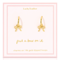 Beautiful Bows Charm Hoops