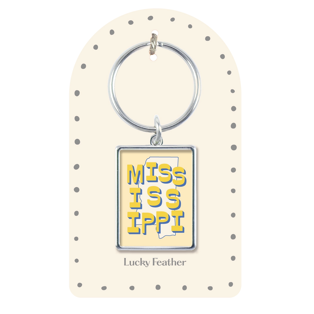 Mississippi State Love Keychain