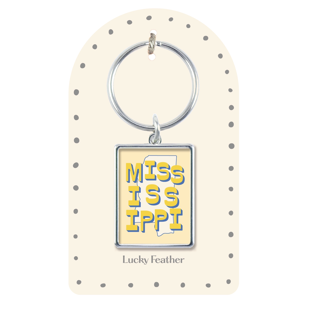 Mississippi State Love Keychain