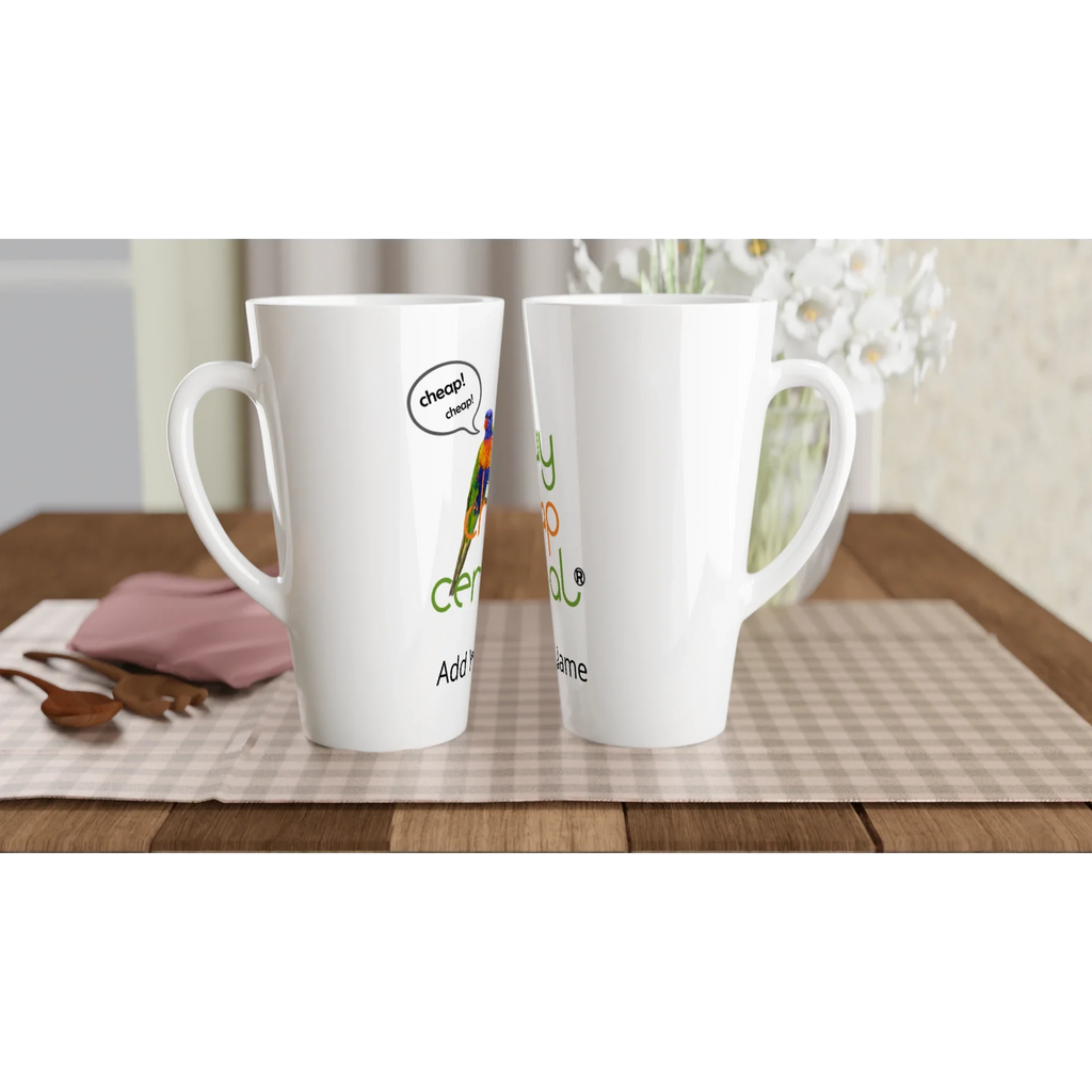 White Latte 17oz Ceramic Mug