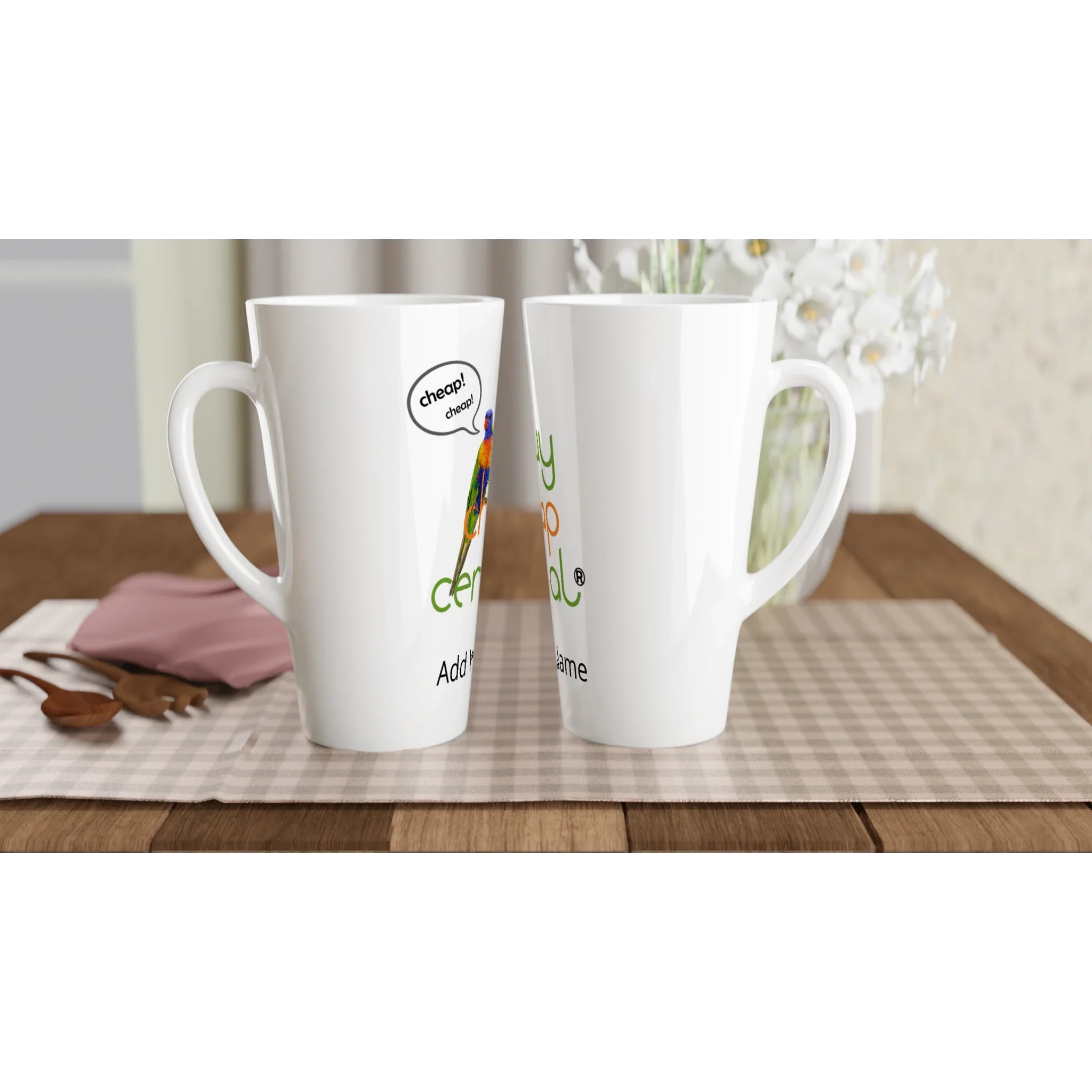 White Latte 17oz Ceramic Mug