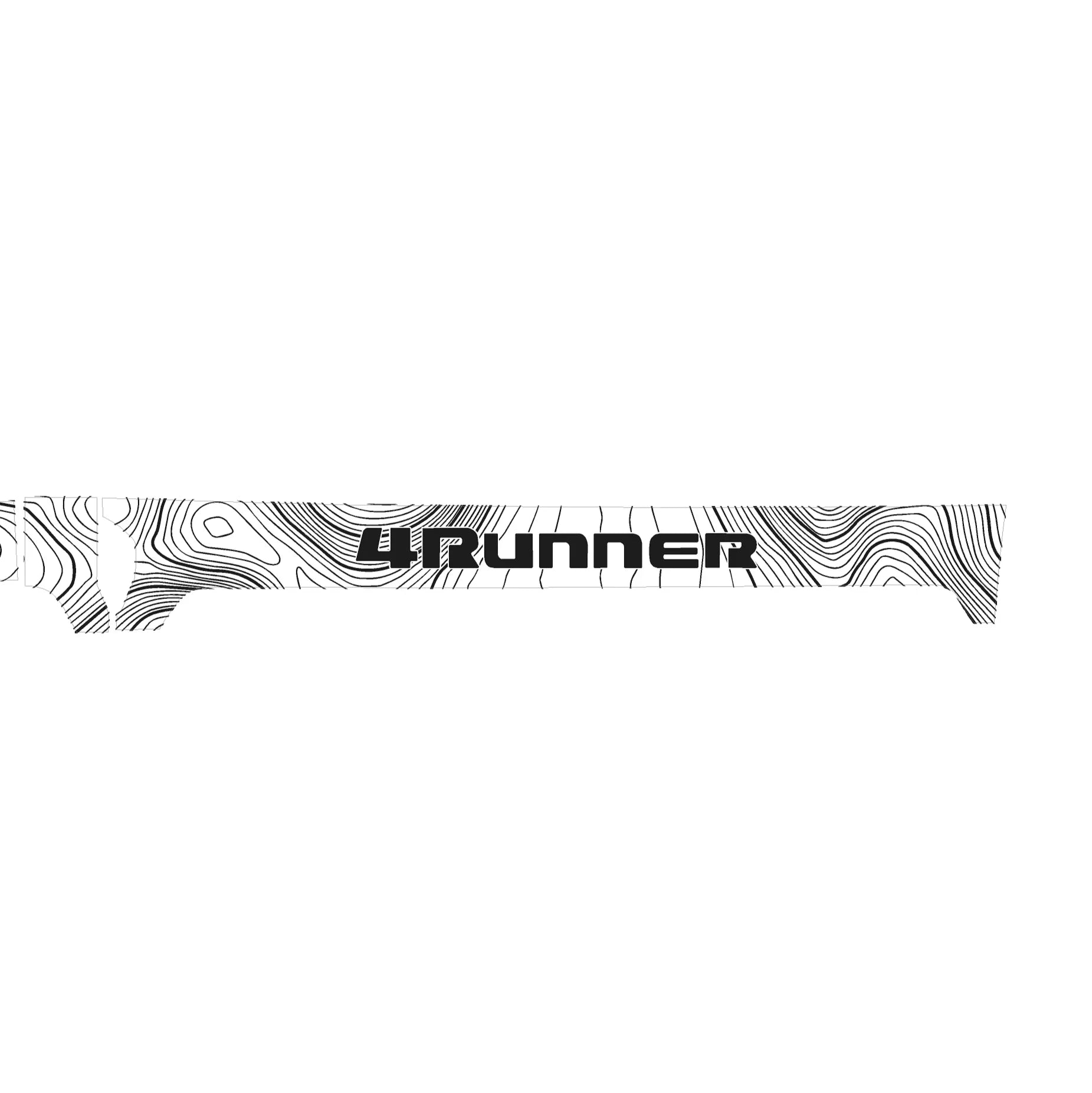 3 Piece Topographic Map Dash Overlays - 2025+ 4Runner