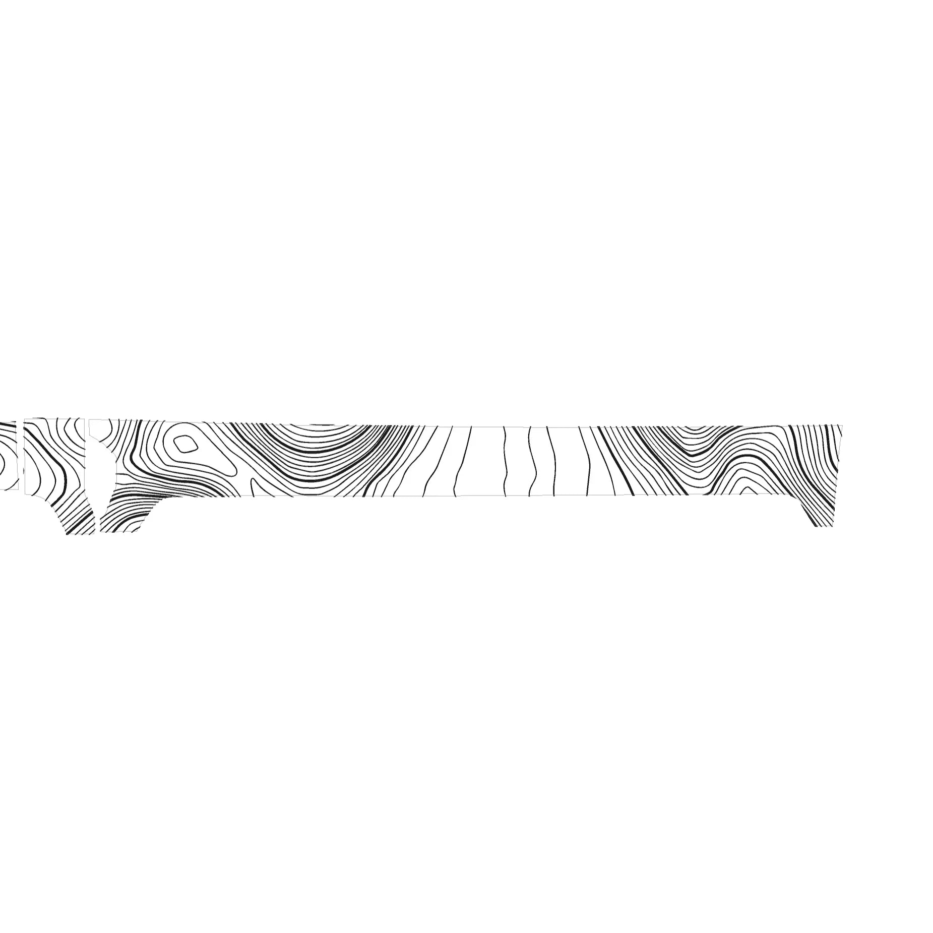3 Piece Topographic Map Dash Overlays - 2025+ 4Runner