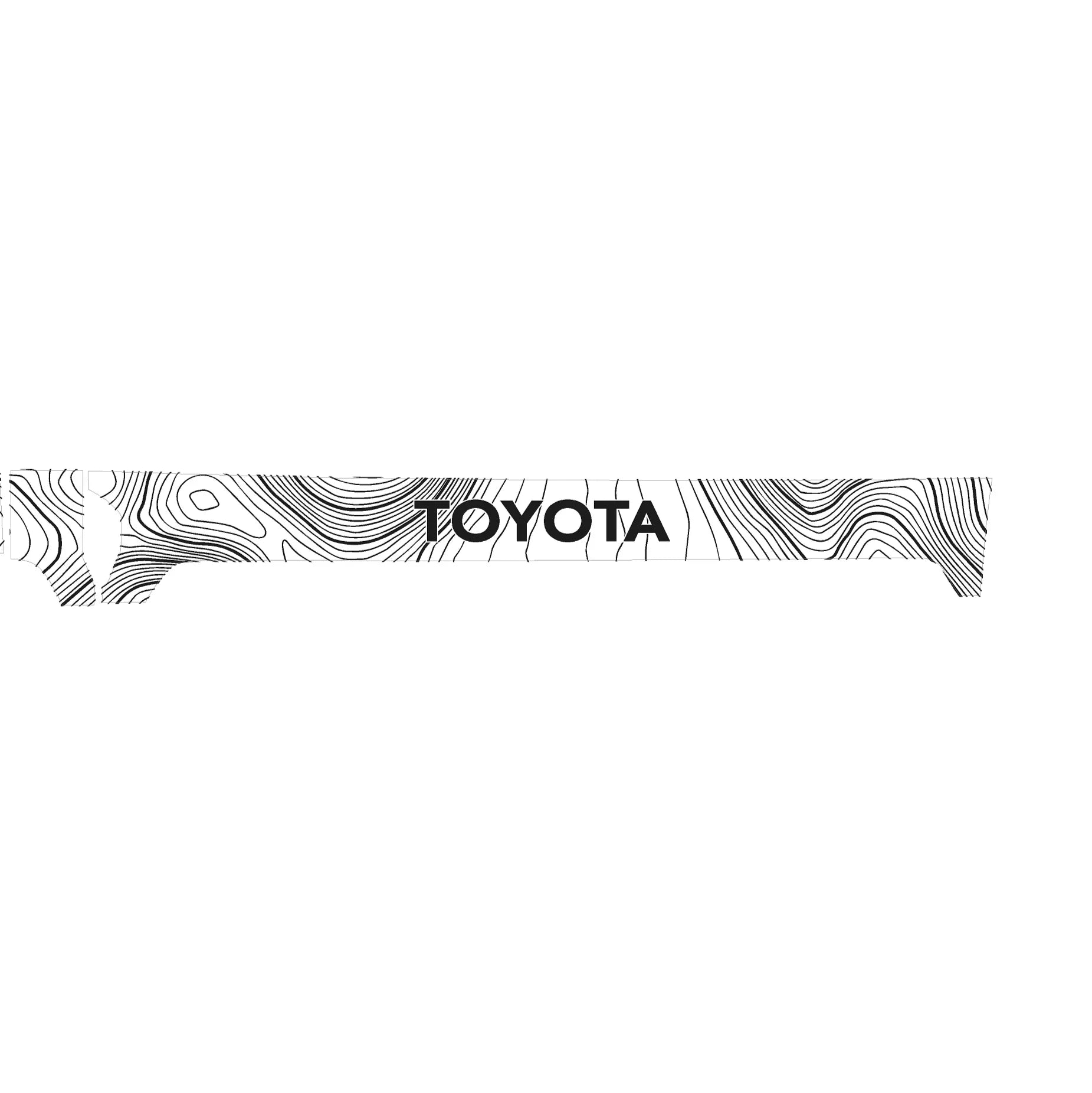 3 Piece Topographic Map Dash Overlays - 2025+ 4Runner
