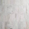 Open Box MSI Arabescato Venato White 4 in. x 12 in. Fluted Honed Marble Mosaic Wall Tile (4.95 sq. ft./Case)
