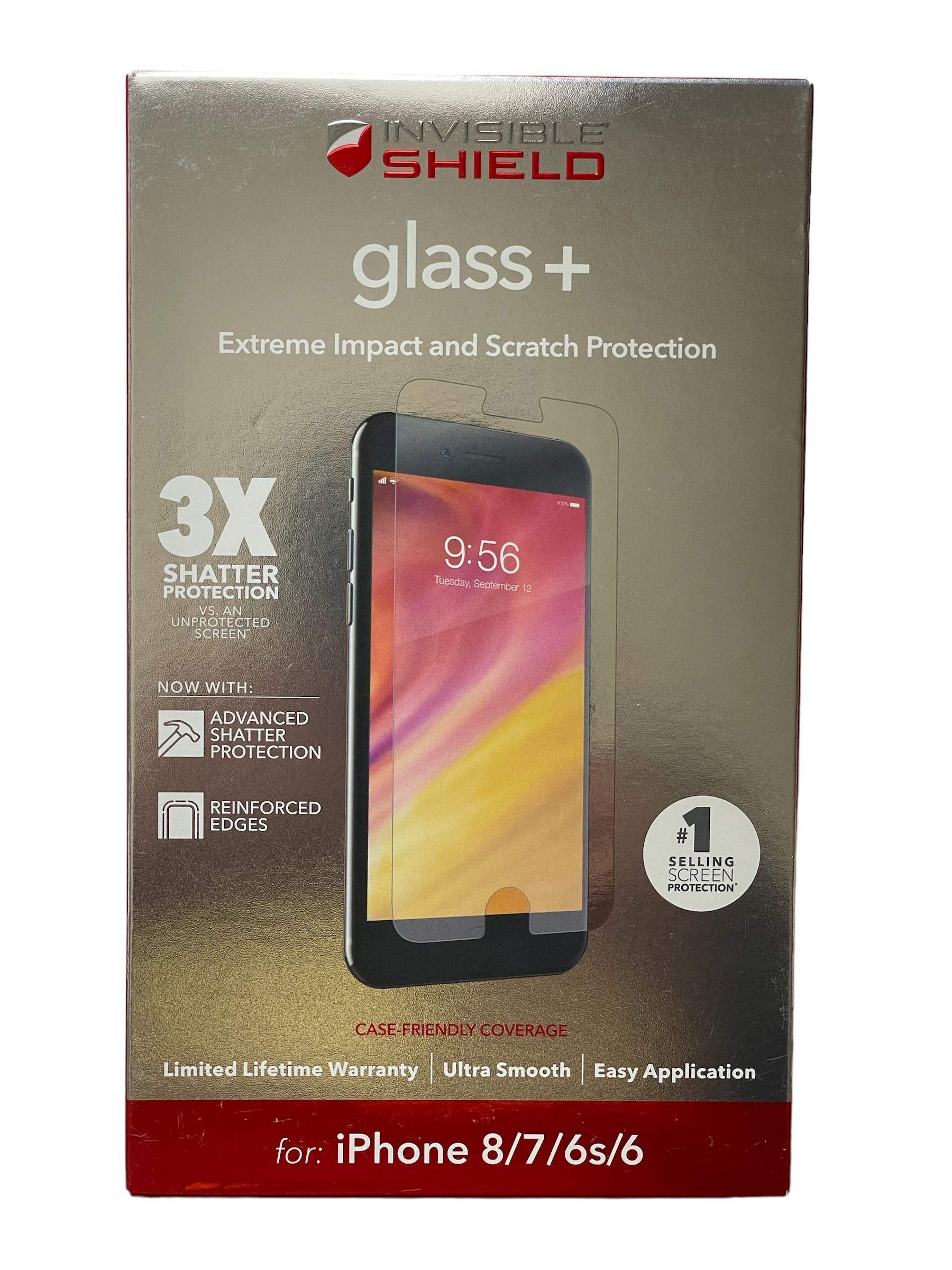 ZAGG Invisible Shield Glass+Extreme Impact & Scratch Protection iPhone 8/7/6s/6