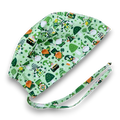 Luck gnomes Skull tie-back style surgical scrub cap for men by Paradise Caps.