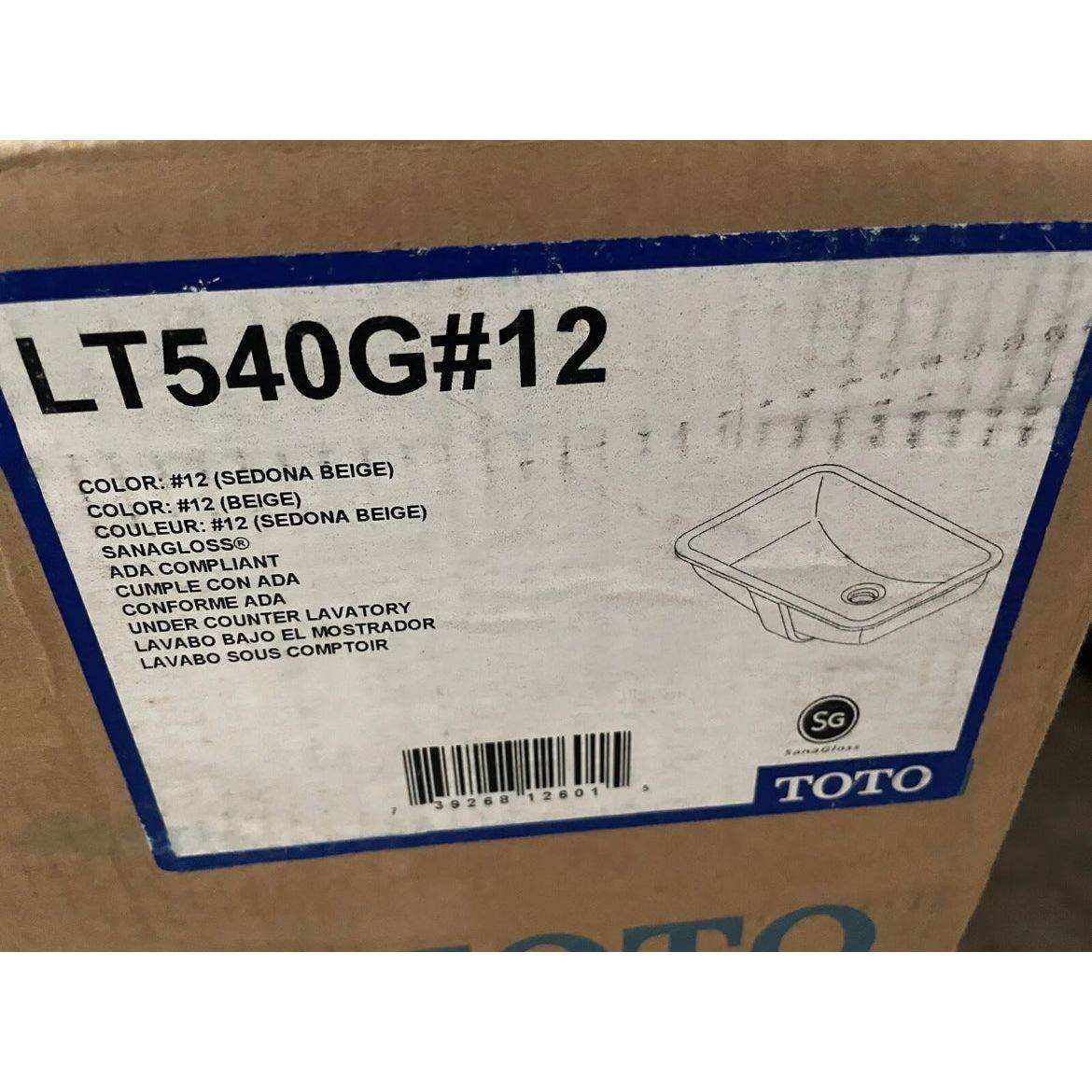 Toto LT540G#12- Under Counter Lavatory W/ Cefiontec, Sedona Beige