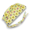 Bee Skull tie-back style surgical scrub cap for men by Paradise Caps.