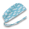 Cloud Skull tie-back style surgical scrub cap for men by Paradise Caps.