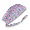 Surgical scrub cap. Flamingo tie back scrub hat by Paradise Caps.