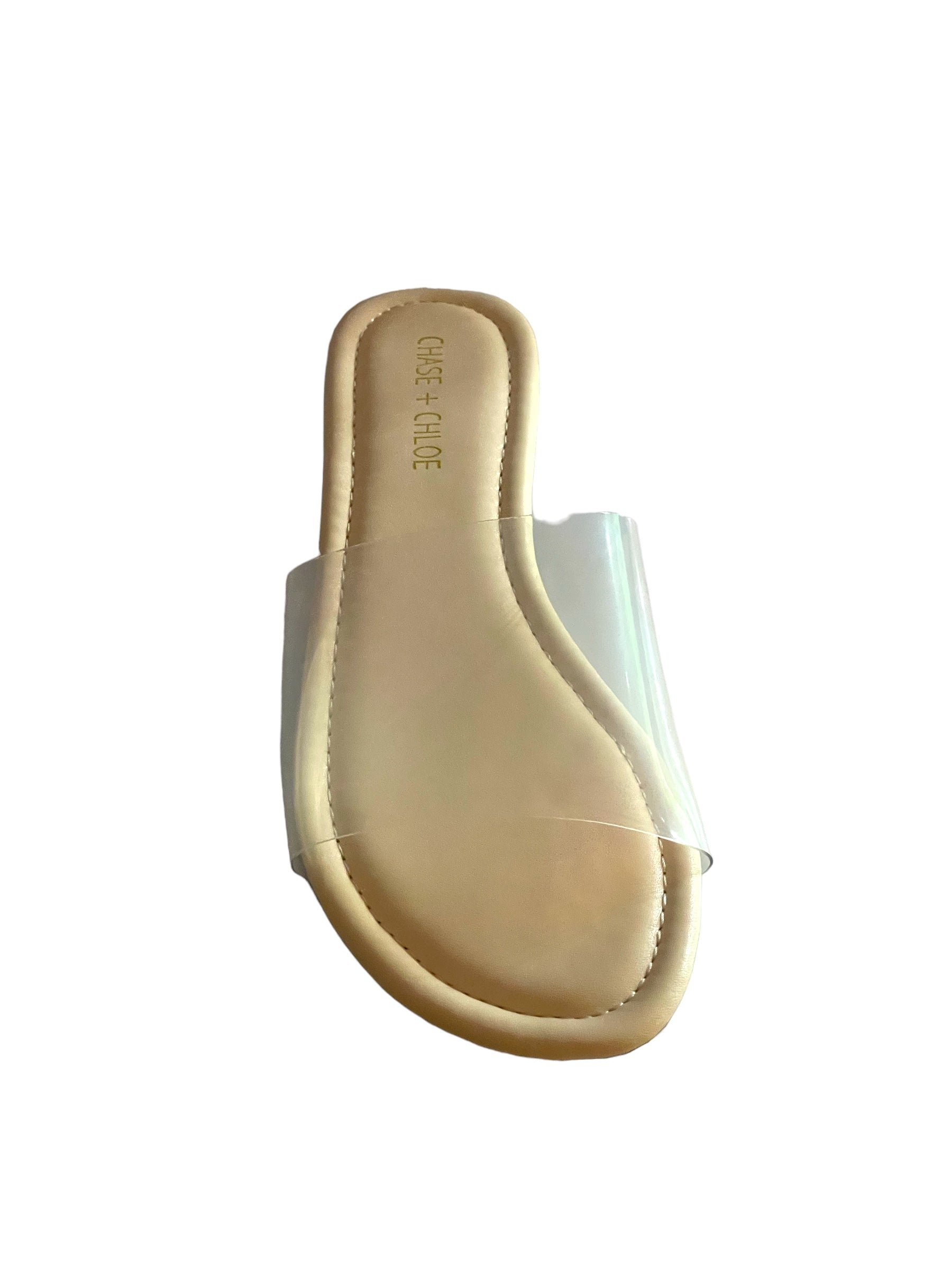 Chase + Chloe Transparent Slides IRMA-3 Nude