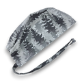 Forest Men's Skull tie-back style surgical scrub cap by Paradise Caps.