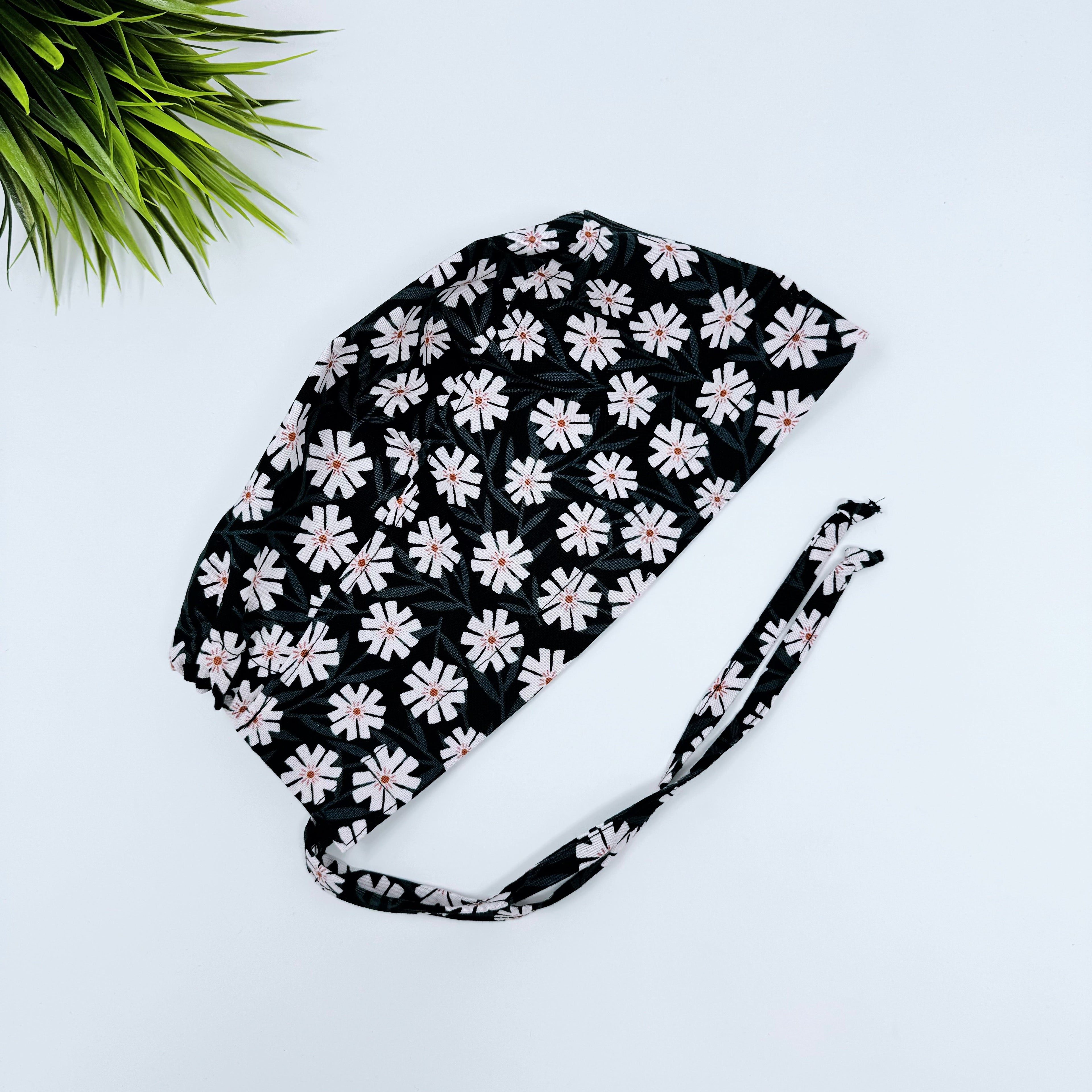 Night phlox Skull tie-back style surgical scrub cap for men by Paradise Caps.