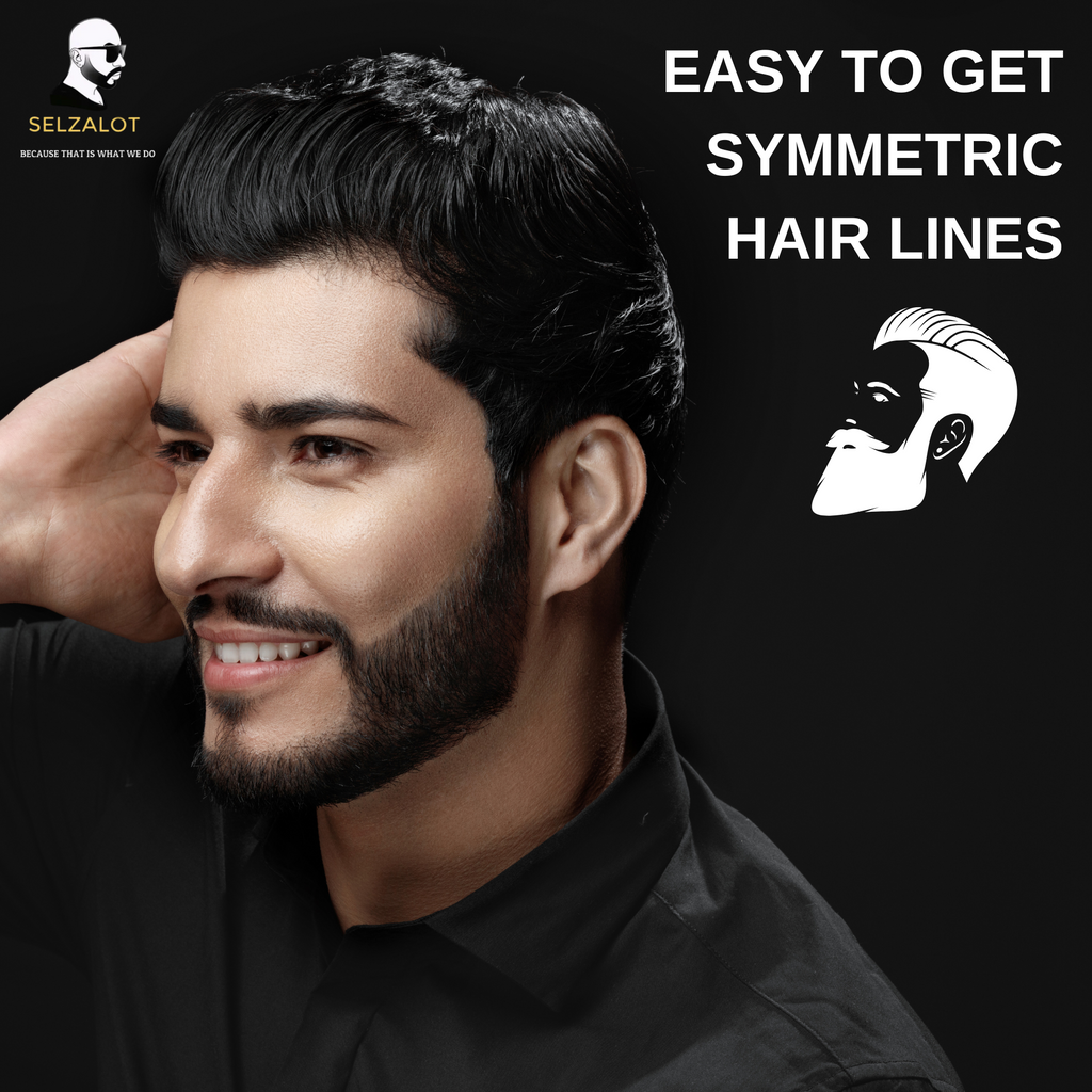 Black Beard Shaper for Men Beard Lineup Tool for Grooming Beard Guide Shaping Tool for Straight & Curve Cut Barber Tools Goatee Shaper Beard Template for Men to Style Facial Hair