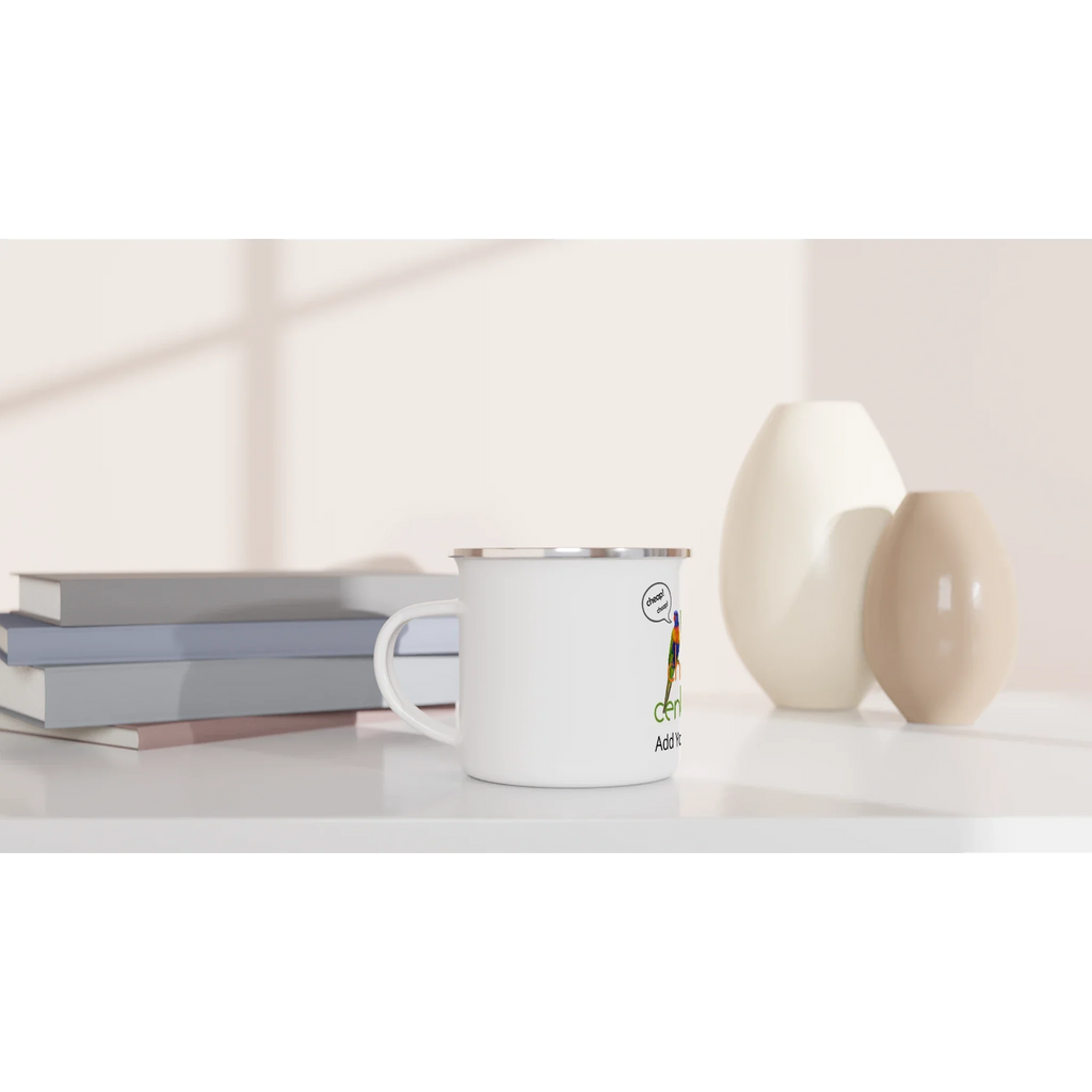 White 12oz Enamel Mug
