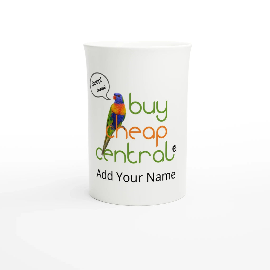 White 10oz Porcelain Slim Mug
