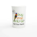 White 10oz Porcelain Slim Mug