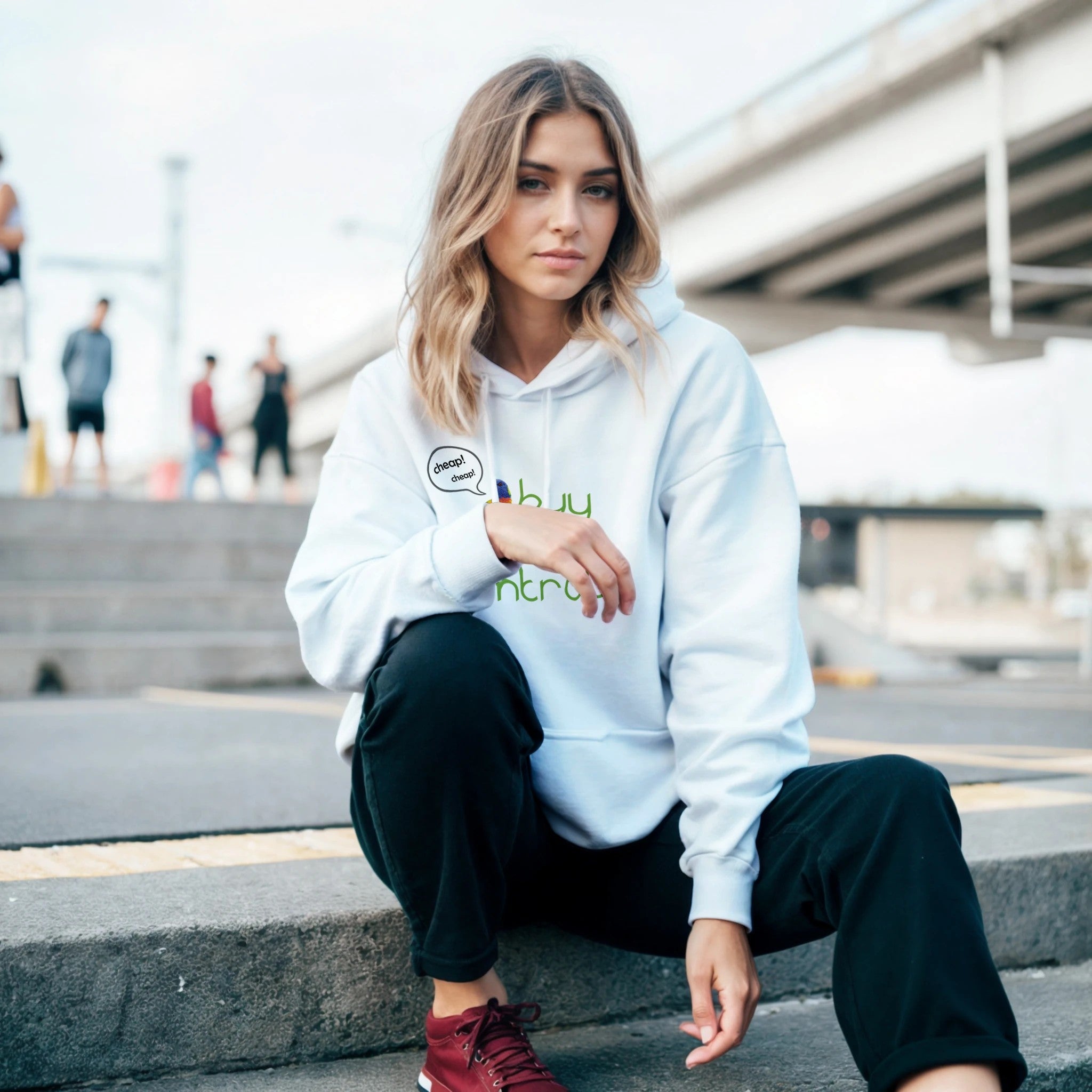 Classic Unisex Pullover Hoodie | Gildan® 18500 White