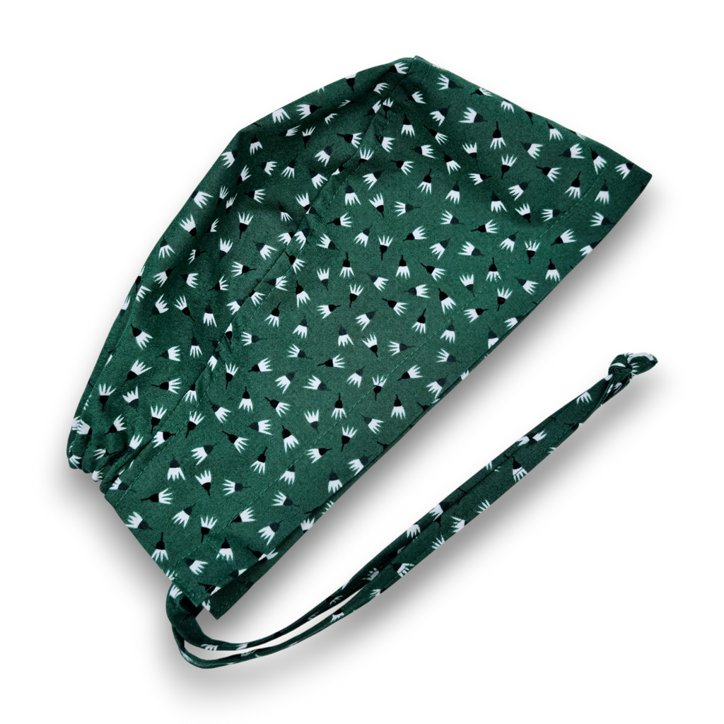 Freefall Skull tie-back style surgical scrub cap for men by Paradise Caps.