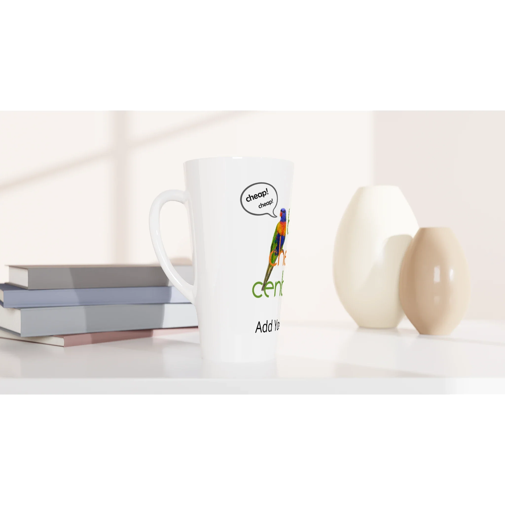 White Latte 17oz Ceramic Mug