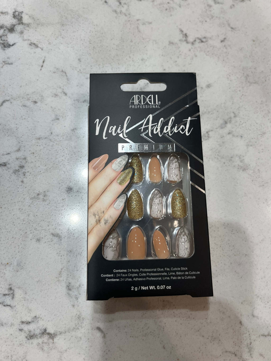 Ardell Nail Addict False Press on Nails - Cheetah Accent