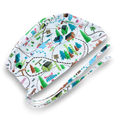 Trail Skull tie-back style surgical scrub cap by Paradise Caps.