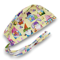 Easter Skull tie-back style surgical scrub cap for men by Paradise Caps.