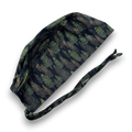 Pine Tree Skull tie-back style surgical scrub cap for men by Paradise Caps.
