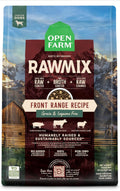 Brand New Open Farm, RawMix Grain-Free Dry Dog Food, Protein-Packed Kibble Coated in Bone Broth with Freeze Dried Raw Chunks, Beef Pork & Lamb, Front