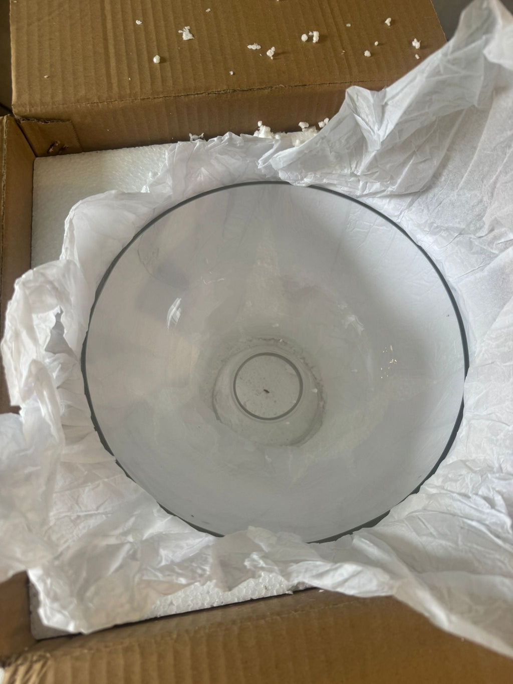 Open Box LTBFDDC Farmhouse Small Pendant Lights Kitchen Island, Adjustable Height Hanging Ceiling Lamp Handblown Glass Dome Clear Hammered Shade For D