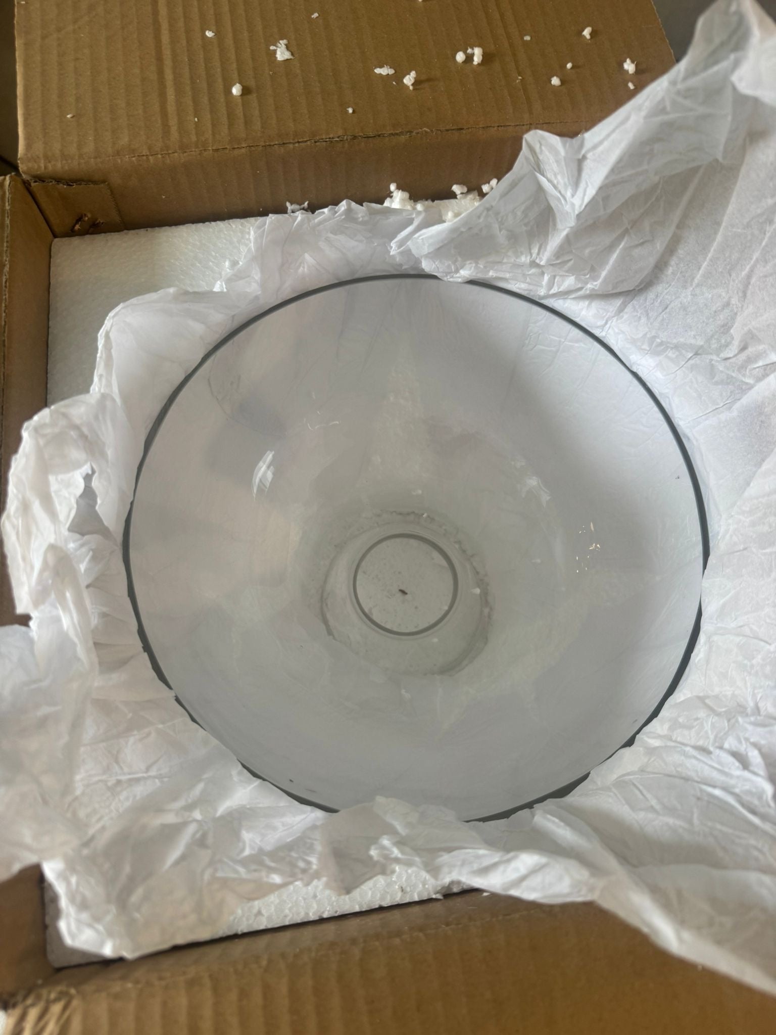 Open Box LTBFDDC Farmhouse Small Pendant Lights Kitchen Island, Adjustable Height Hanging Ceiling Lamp Handblown Glass Dome Clear Hammered Shade For D
