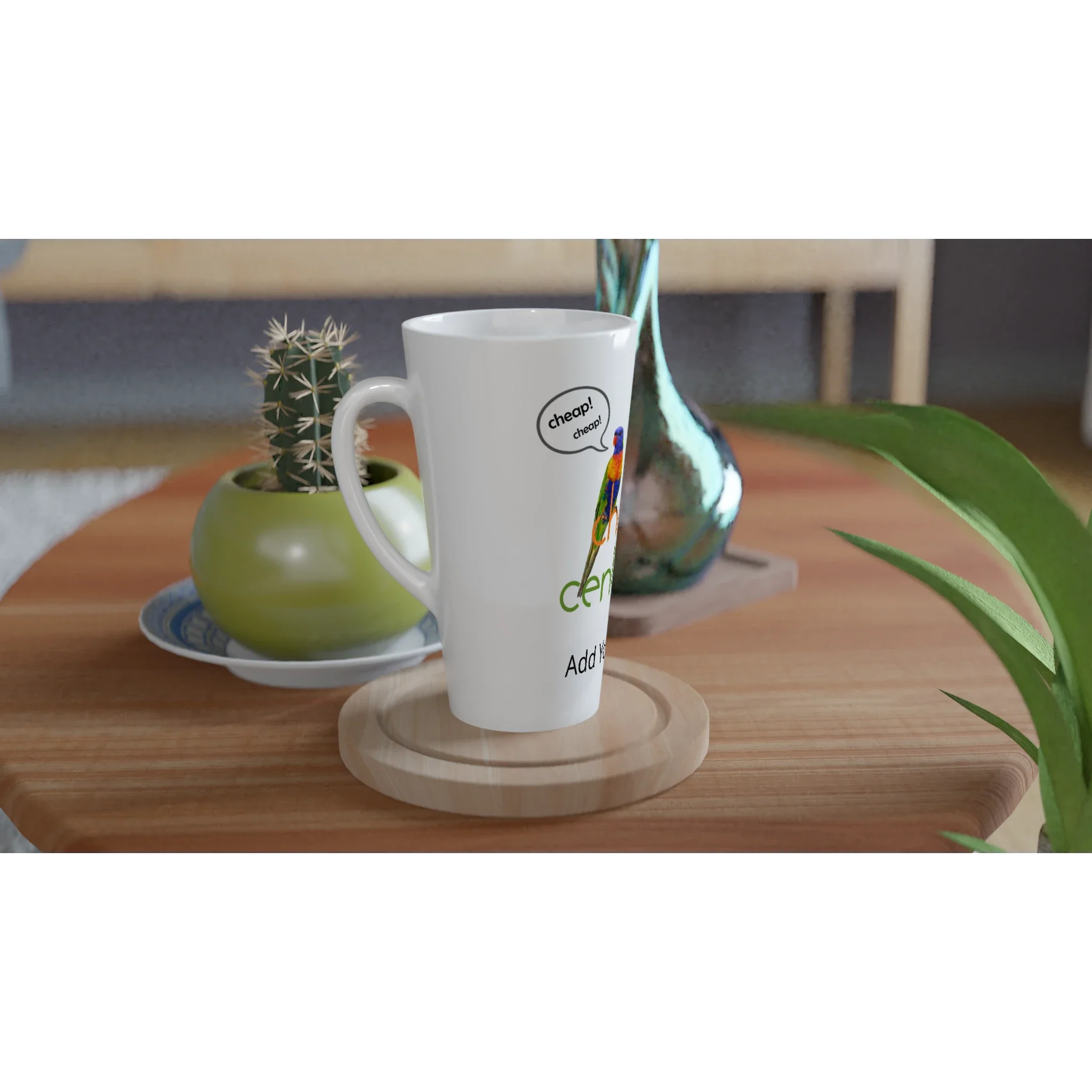 White Latte 17oz Ceramic Mug