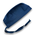 Navy blue Skull tie-back style surgical scrub cap for men by Paradise Caps.