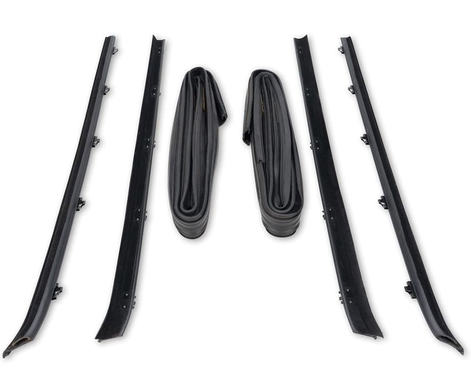 Open Box WEILEITE Front Door Window Channel Felt Trim Seal Weather Stripping Kit 