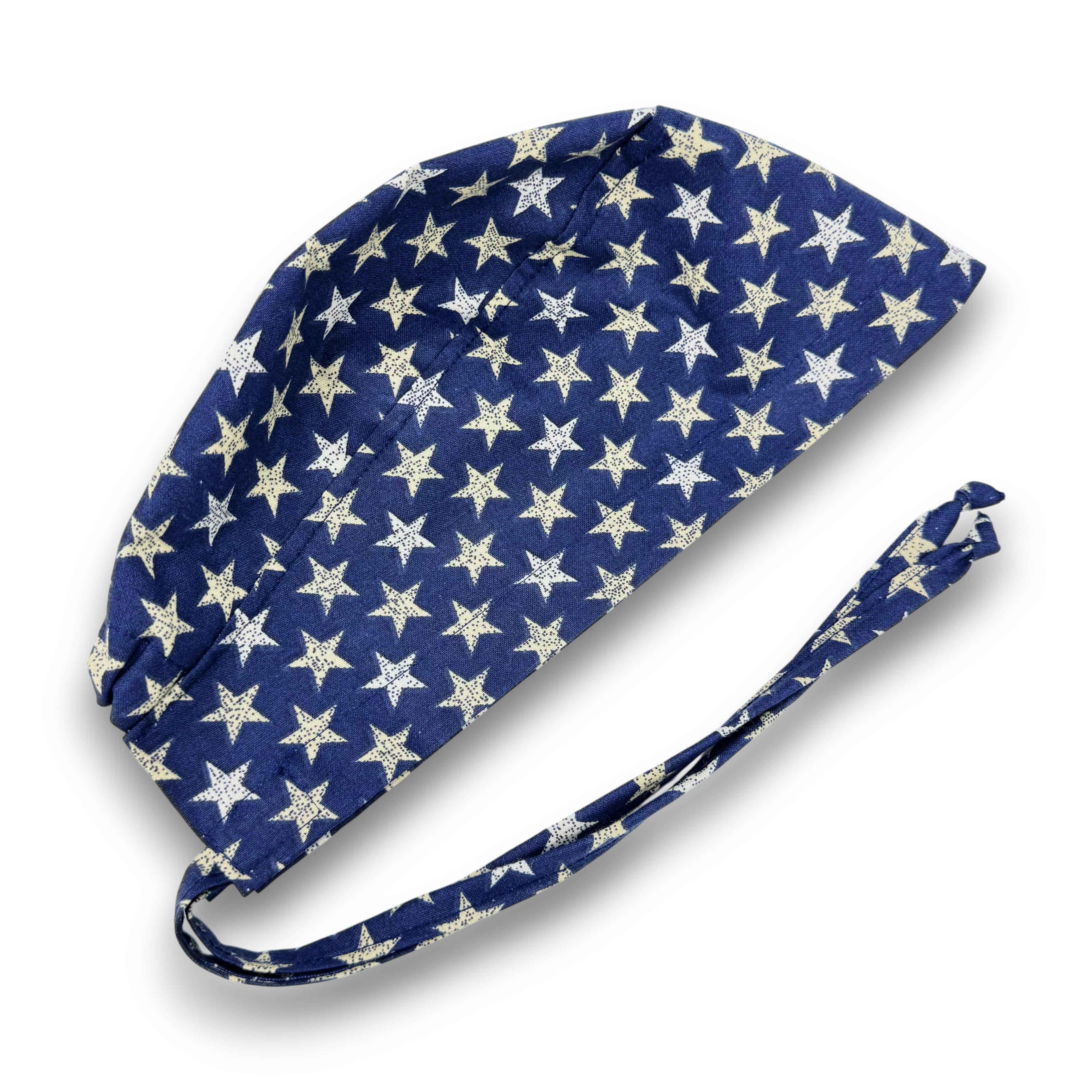 Men's surgical scrub cap. Star tie back scrub hat by Paradise Caps.