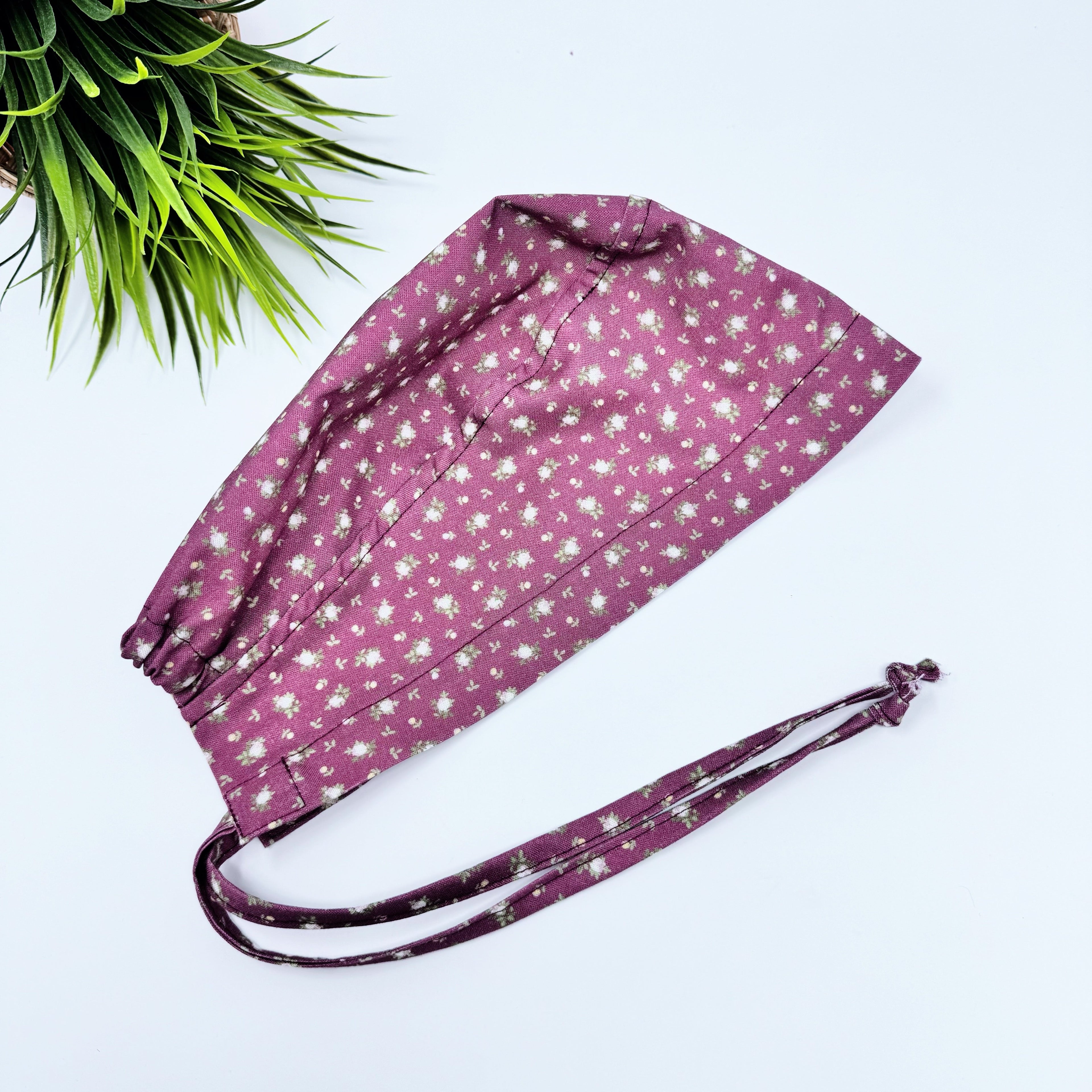 First blush Skull tie-back style surgical scrub cap for men by Paradise Caps.