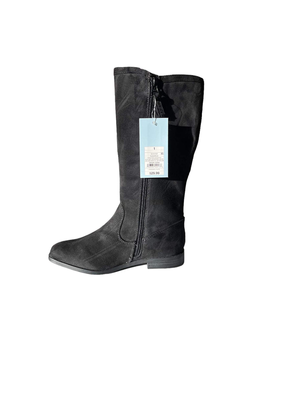 Cat & Jack Mylah Black Tall Kids Boots New Black Boots