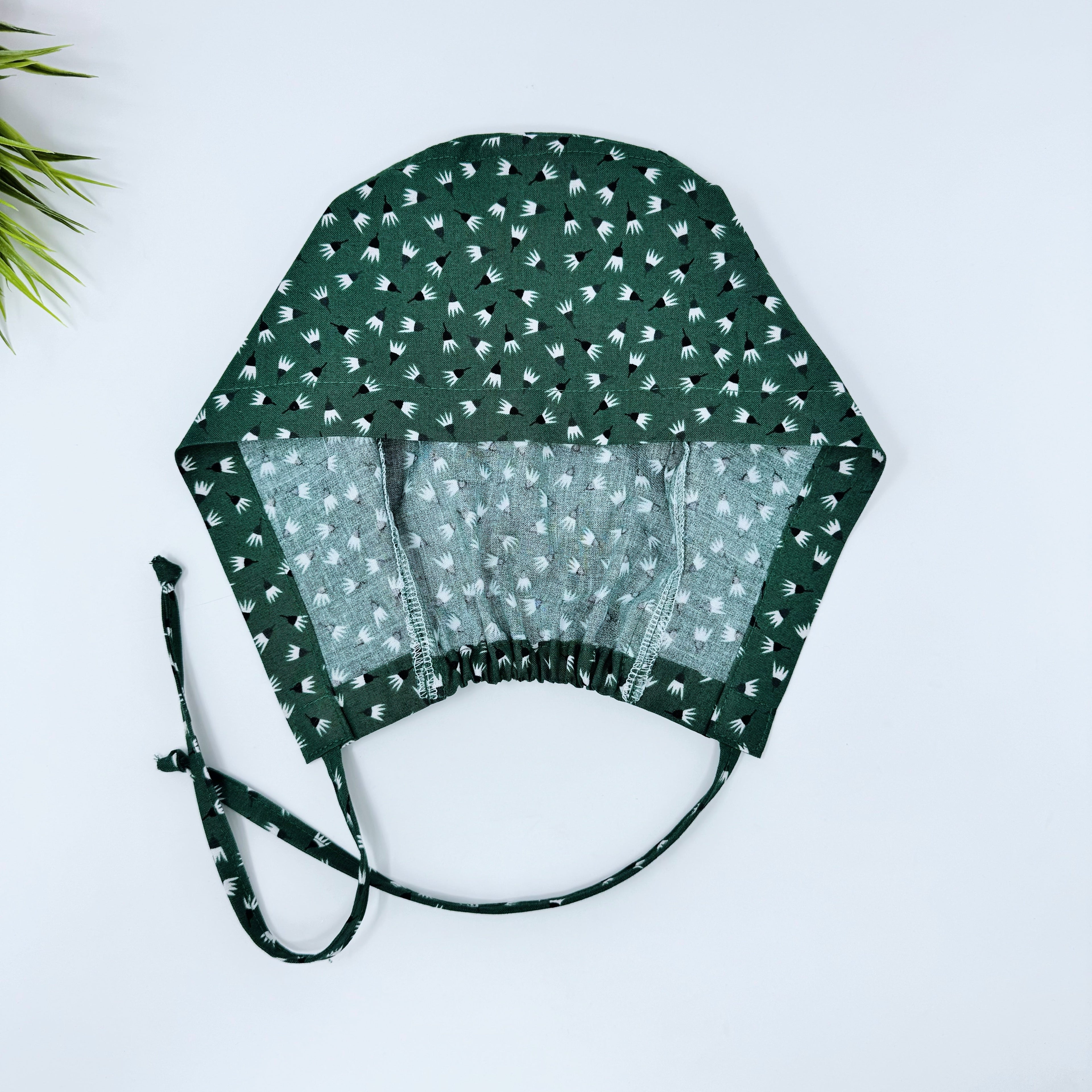 Freefall Skull tie-back style surgical scrub cap for men by Paradise Caps.